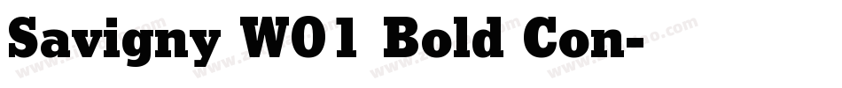 Savigny W01 Bold Con字体转换